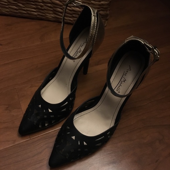 Anne Michelle intricate pointed toe detailed heels - Picture 6 of 6